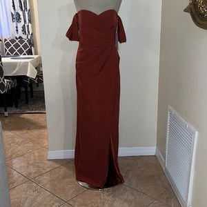 NWT Long Off Shoulder Dress Size 10